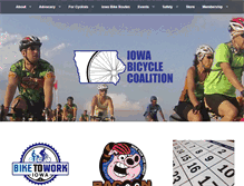 Tablet Screenshot of iowabicyclecoalition.org
